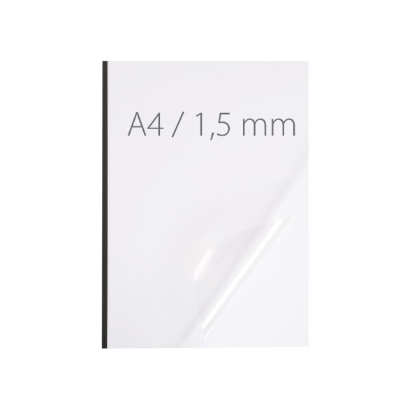 Okładka miękka Termookładki miękkie - NeoCover - 297 x 210 mm (A4 pionowa) - czarny - 1,5 mm - 60 sztuk