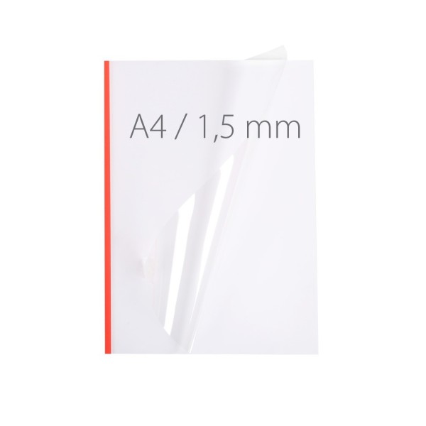 Okładka miękka Termookładki miękkie - NeoCover - 297 x 210 mm (A4 pionowa) - czerwony - 1,5 mm - 60 sztuk