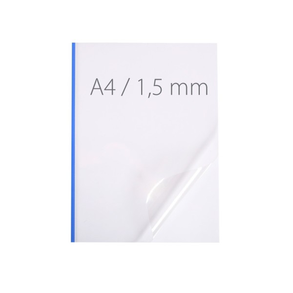 Okładka miękka Termookładki miękkie - NeoCover - 297 x 210 mm (A4 pionowa) - niebieski - 1,5 mm - 60 sztuk