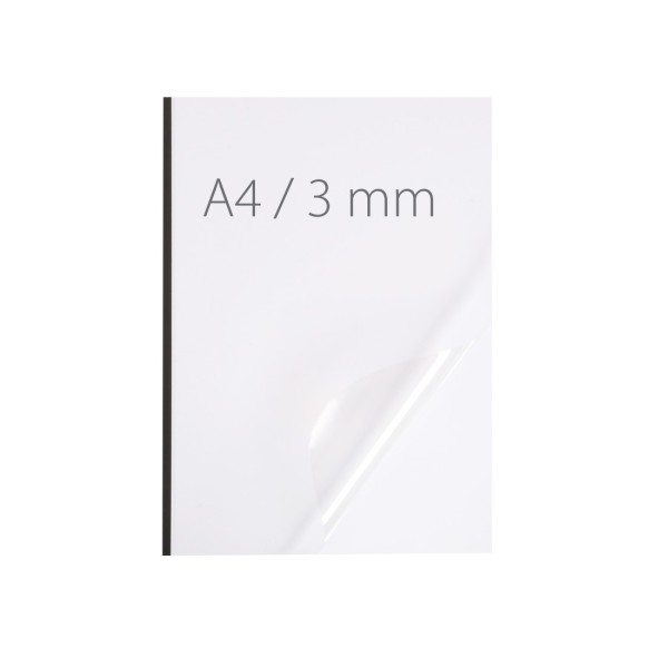 Okładka miękka Termookładki miękkie - NeoCover - 297 x 210 mm (A4 pionowa) - czarny - 3 mm - 50 sztuk