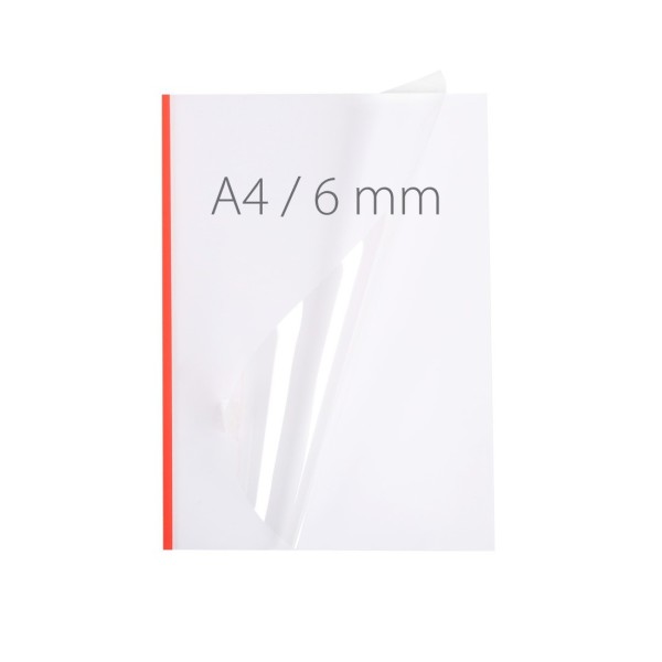 Okładka miękka Termookładki miękkie - NeoCover - 297 x 210 mm (A4 pionowa) - czerwony - 6 mm - 30 sztuk