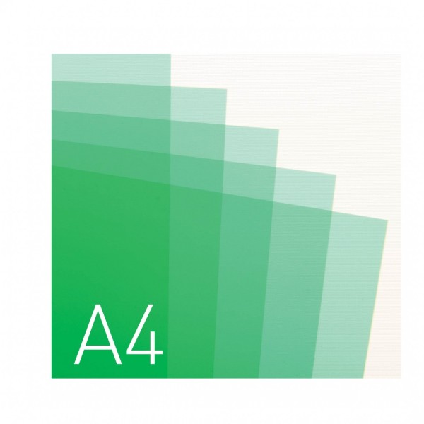 Okładka Okładka miękka - O.CLEAR STANDARD - 297 x 210 mm (A4) - 100 arkuszy - przezroczysty zielony