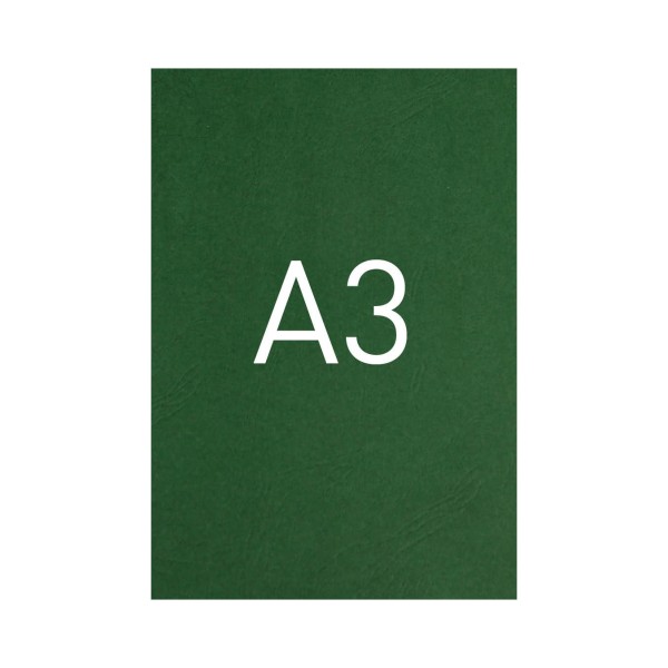 Okładka Okładka o fakturze skóry - O.UNIVERSAL - 420 x 297 mm (A3) - 100 arkuszy - zielony