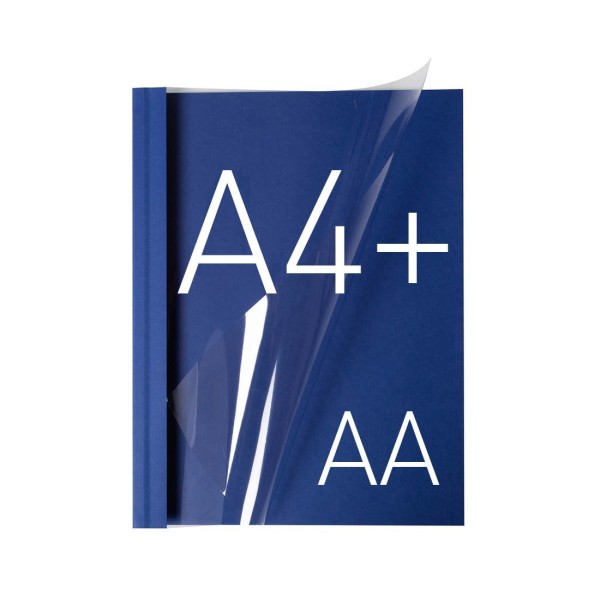 Okładka Okładka miękka - O.SOFTCLEAR - 299 x 214 mm (A4+ pionowa) - 10 sztuk - granatowy - AA (5 mm)