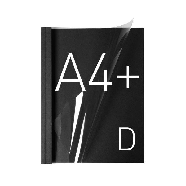 Okładka Okładka miękka - O.SOFTCLEAR - 299 x 214 mm (A4+ pionowa) - 10 sztuk - czarny - D (20 mm)