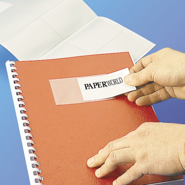 Samoprzylepne kieszonki na tytuły - O.POCKET Sticky - 60 x 95 mm - 20 sztuk