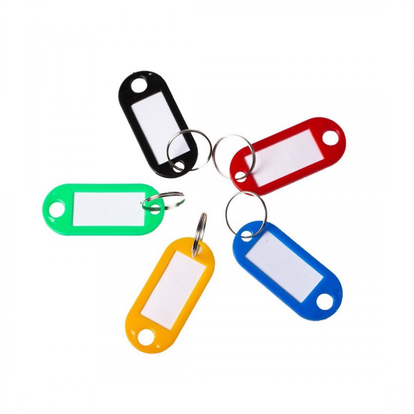 Zawieszki do kluczy - Opus Key Tag KT 1 - miks 5 kolorów - 100 sztuk