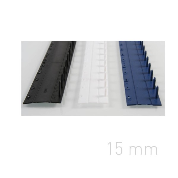 Grzbiet zamykany Grzbiety plastikowe zamykane - O.CLICK - A4 - biały - 15 mm - 50 sztuk