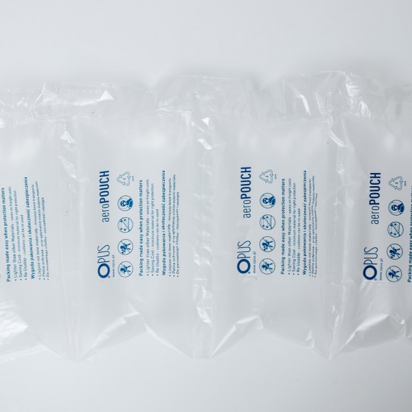 Folie do wypełniaczy powietrznych aeroPOUCH - 300 m - 200 x 100 mm - pojedyncza poduszka - 20 µm