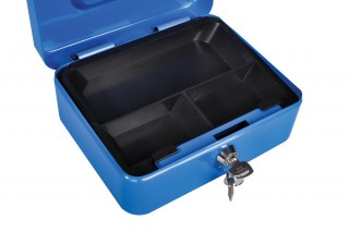 Zamykana metalowa kasetka na banknoty i bilon - OPUS Cash Guard PC 2 - czarny