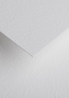 Papier ozdobny - O.Papiernia FLORA - 120 g/m² - 50 sztuk - biały