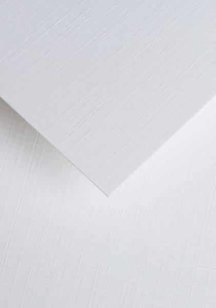 Papier ozdobny - O.Papiernia PŁÓTNO - 230 g/m² - 20 sztuk - biały
