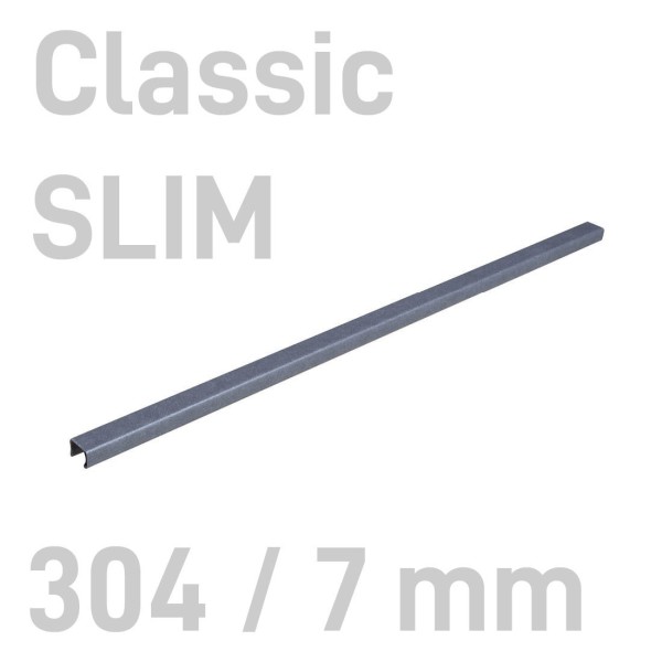 Kanał oklejany Kanał oklejany - O.CHANNEL Classic SLIM - 304 mm (A3+ poziomo, A4+ pionowo) - 10 sztuk - 7 mm - szary