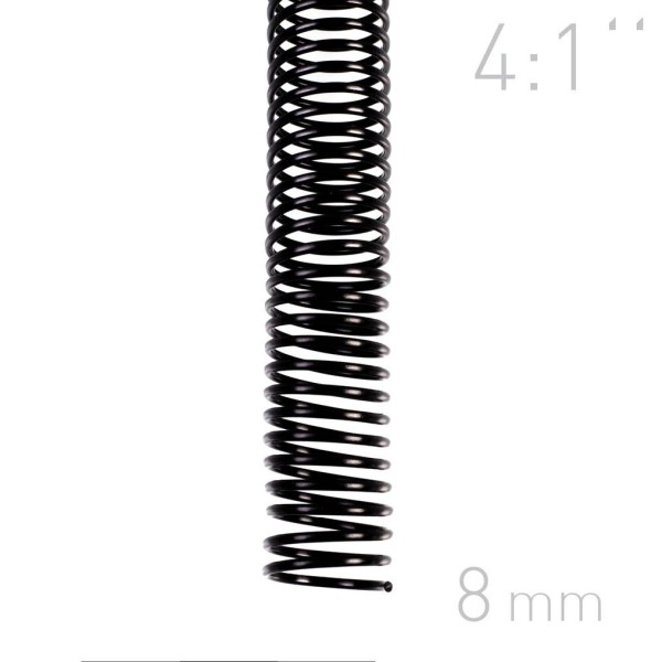 Grzebiet spiralny Grzbiety spiralne - O.COIL - A4 - czarny - 8 mm - 100 sztuk