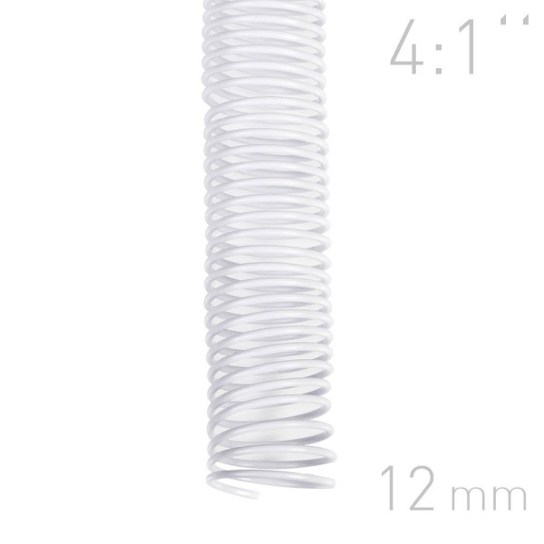 Grzebiet spiralny Grzbiety spiralne - O.COIL - A4 - biały - 12 mm - 100 sztuk