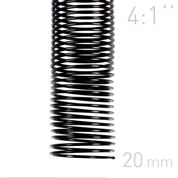 Grzebiet spiralny Grzbiety spiralne - O.COIL - A4 - czarny - 20 mm - 100 sztuk