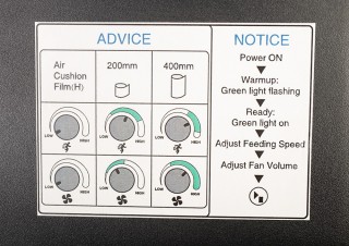 Urządzenie do wypełniania powietrzem poduszek lub mat foliowych - OPUS aeroPOUCH 4
