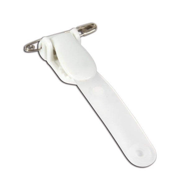 Klipsy z paskiem i agrafką do identyfikatorów - O.CLIP 3 - 100 sztuk