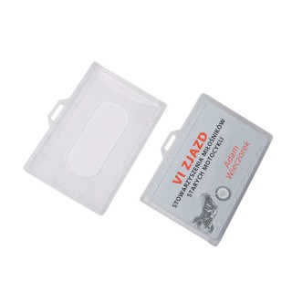 Identyfikator twardy - O.BADGE HOLDER 55 x 90 mm - 50 sztuk