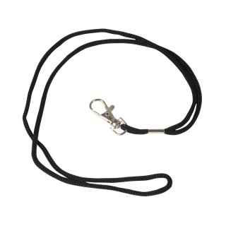 Smycze z karabińczykiem - O.LANYARD 2 - czarny - 50 sztuk