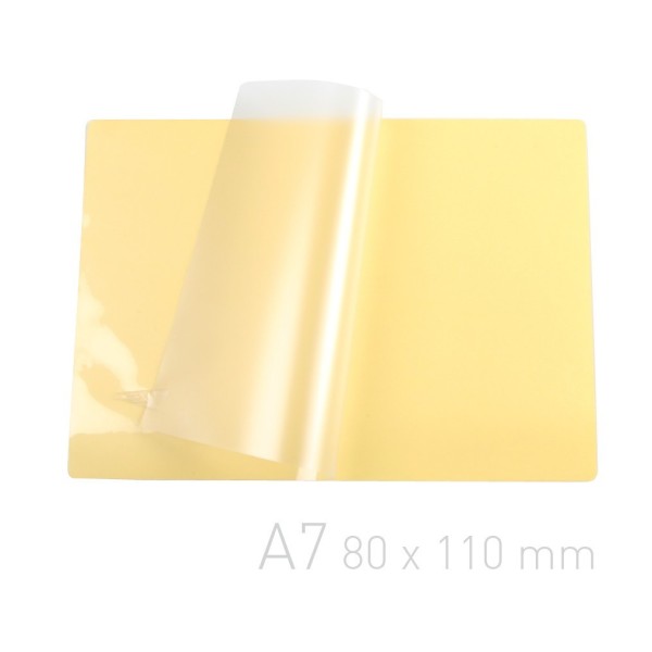 Folia do laminowania Folia laminacyjna samoprzylepna - O.POUCH Sticky - 100 sztuk - 80 x 110 mm (A7) - 80 µm