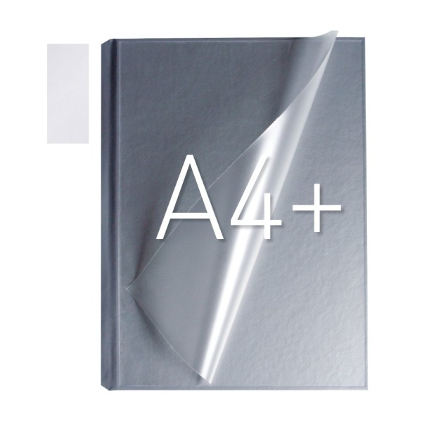 Okładka Okładka twarda z kieszenią laminacyjną - O.pouchCOVER Art Duplex - 10 par - biały - 304 x 212 mm (A4+ pionowa)