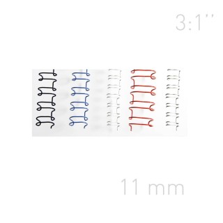 Grzbiety drutowe - O.WIRE 3:1 - A4 - 100 sztuk