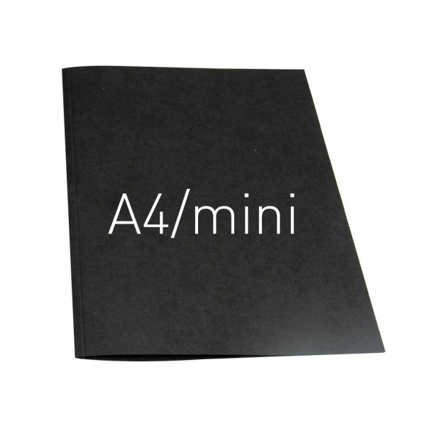 Okładka miękka Termookładki miękkie - Thermolinen plain (A4 pionowa) - 100 sztuk - czarny - mini