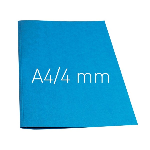 Okładka miękka Termookładki miękkie - Thermolinen plain (A4 pionowa) - 100 sztuk - niebieski - 4 mm