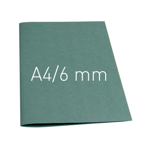 Okładka miękka Termookładki miękkie - Thermolinen plain (A4 pionowa) - 100 sztuk - zielony - 6 mm