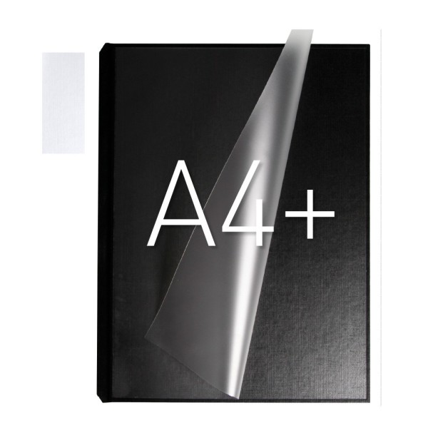 Okładka Okładka twarda z kieszenią laminacyjną - O.pouchCOVER Classic Duplex A4+ - 10 par - 304 x 212 mm (pionowa) - biały