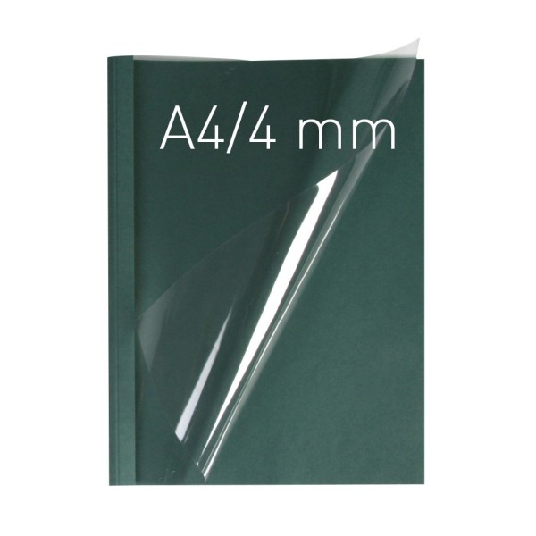 Okładka miękka Termookładki miękkie - Thermolinen (A4 pionowa) - 100 sztuk - zielony - 4 mm